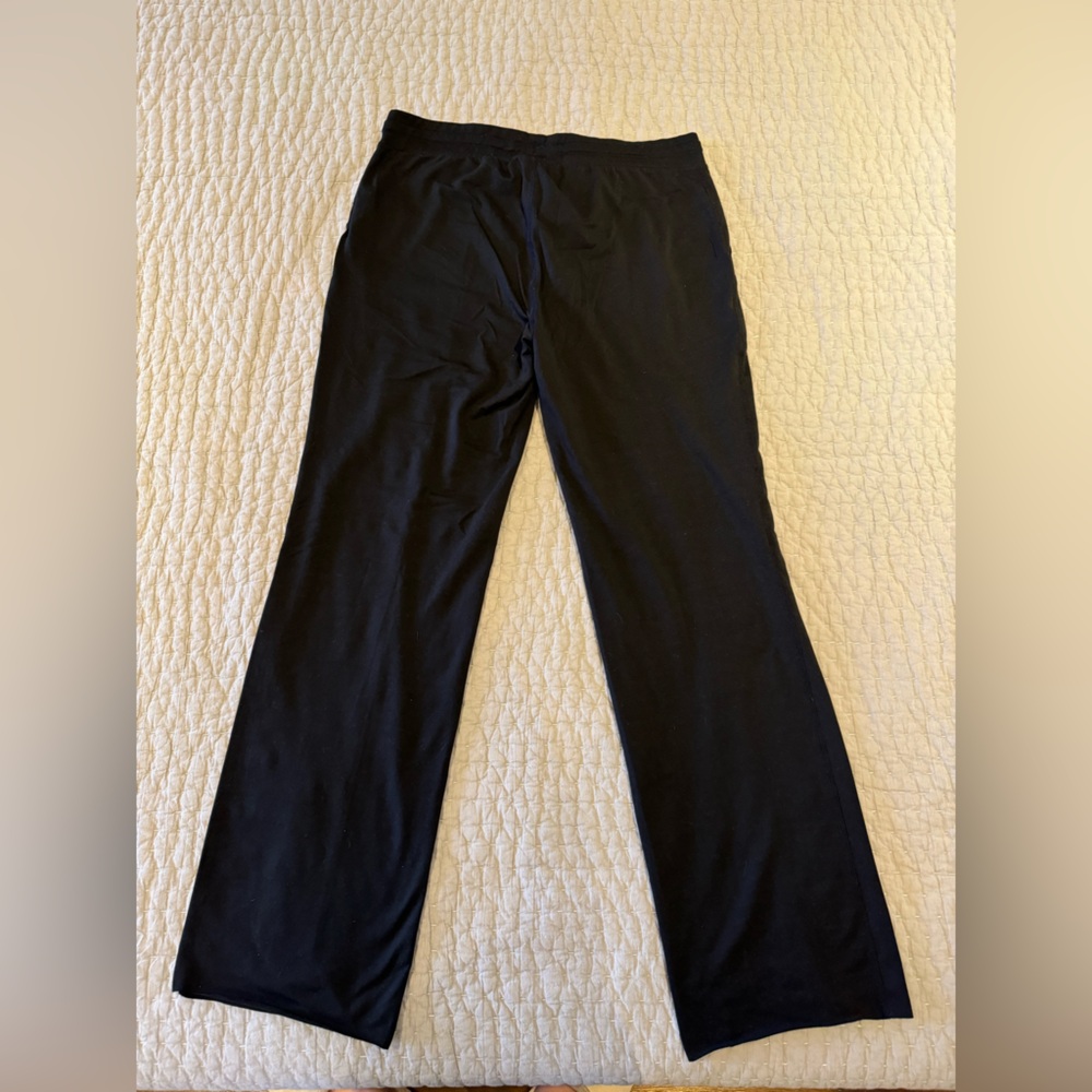 Vuori Women's Pants Halo Wide Leg Flare Black Size Large VW425 - Picture 6 of 10
